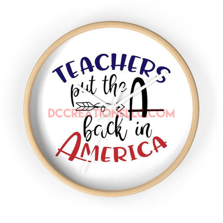 "Teacher" Wall clock.