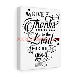 "Give Thanks to the Lord" Canvas.