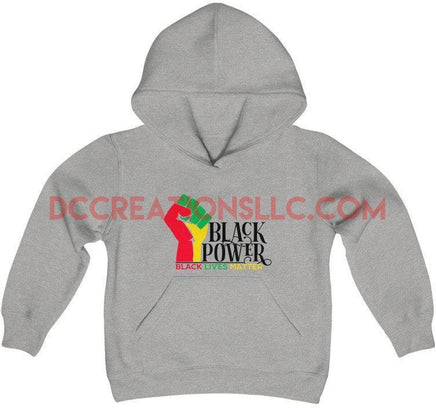 "Black Power" Youth Hooded Sweatshirt.
