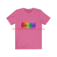 "Love is Love" Short Sleeve T-shirt.