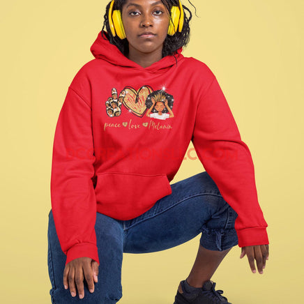 "Peace Love Melanin" Hoodie.