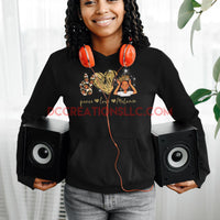 "Peace Love Melanin" Hoodie.