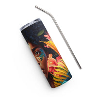 "African Beauty" Stainless steel tumbler